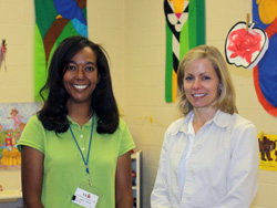 Leslie Alkins and Peggy Britt