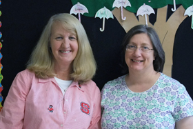 Kathy Powell and Lyleen Collins